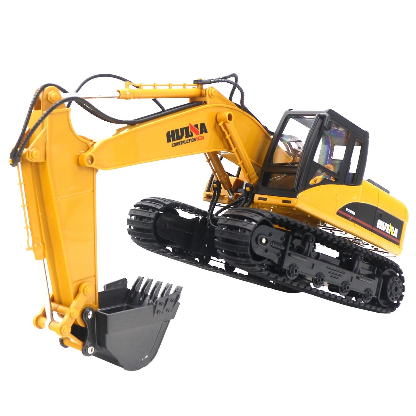 Huina 1531-1 15 Channels 1/14 Alloy Excavator Children's Electric Excavator Engineering Toy Remote Control Vehicle Model