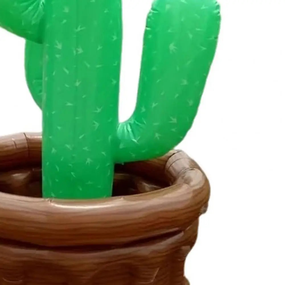 Inflatable Ice Bucket Palm Tree Cactus Cooler Drink Holder Beach Pool Party Ice Bucket Reusable Drink Chiller for Picnics