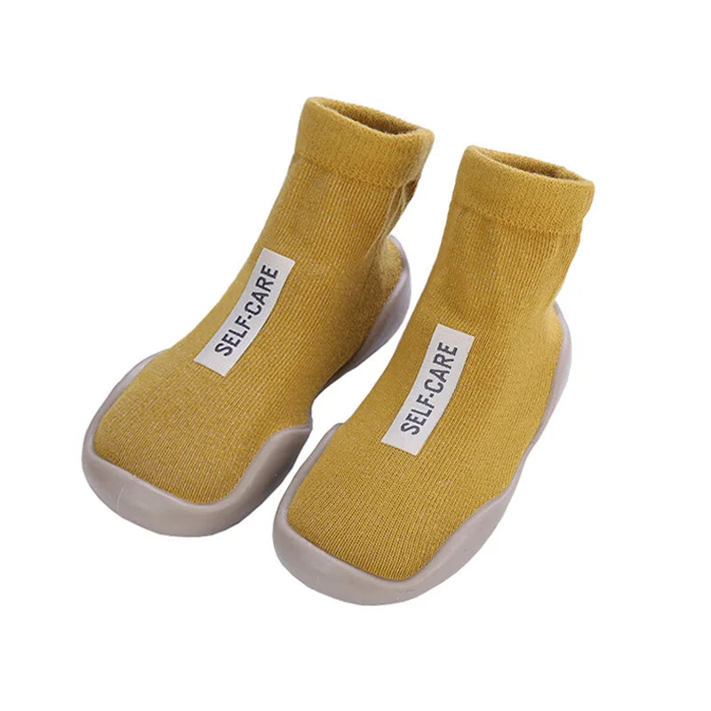 Baby Sock Shoes Anti Slip Toddler First Walking Shoe Child Infant Floor Booties Newborn Rubber Sole Indoor Slippers for Boy Girl