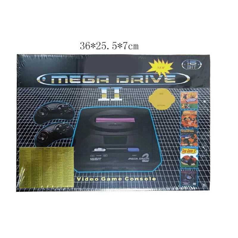 16 bit Retro Video Game Console with Wired Gamepad Support Game Card Home Game Console For MD Sega Family Game EU plug