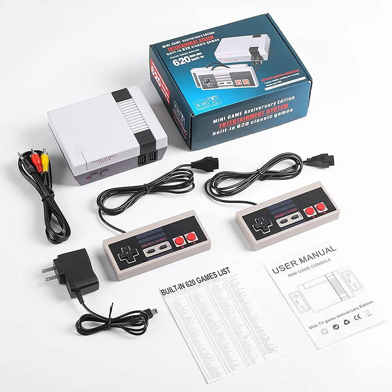 2023 Mini Game Gamepad Retro Game Console Classic Mini Video Game System Built-In 620 Games 8-Bit Fc Nes Tv Console for Adults