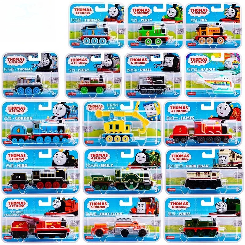 In stock Thomas & Friends Trackmaster Train Plush Along Boys Toy 1/43 Diecast Bruno Gordon Nia Hiro Crane Kana Diesel Model Gift