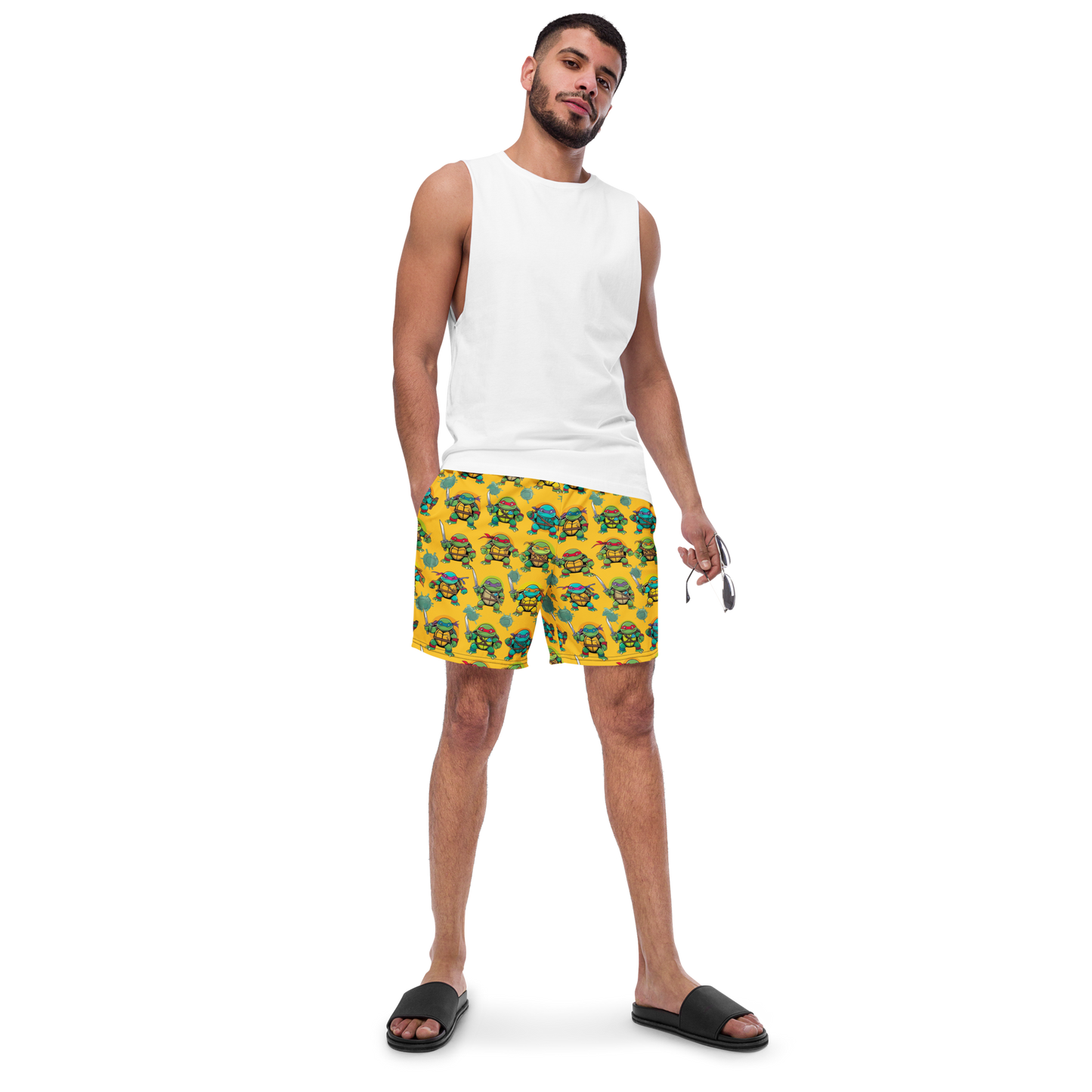 Turtle Time Men's swim trunks