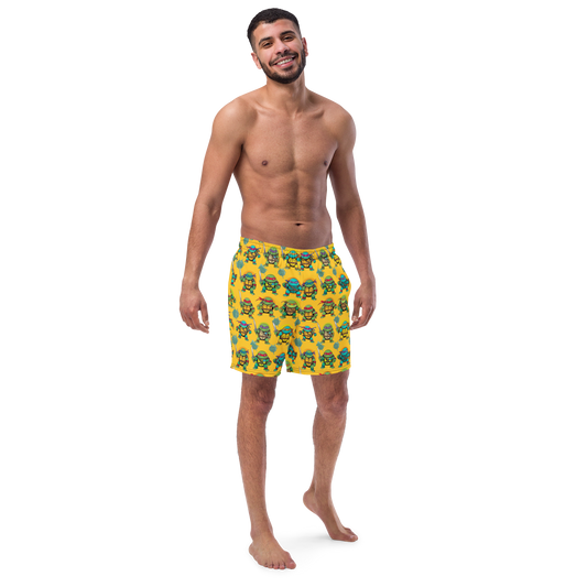 Turtle Time Men's swim trunks