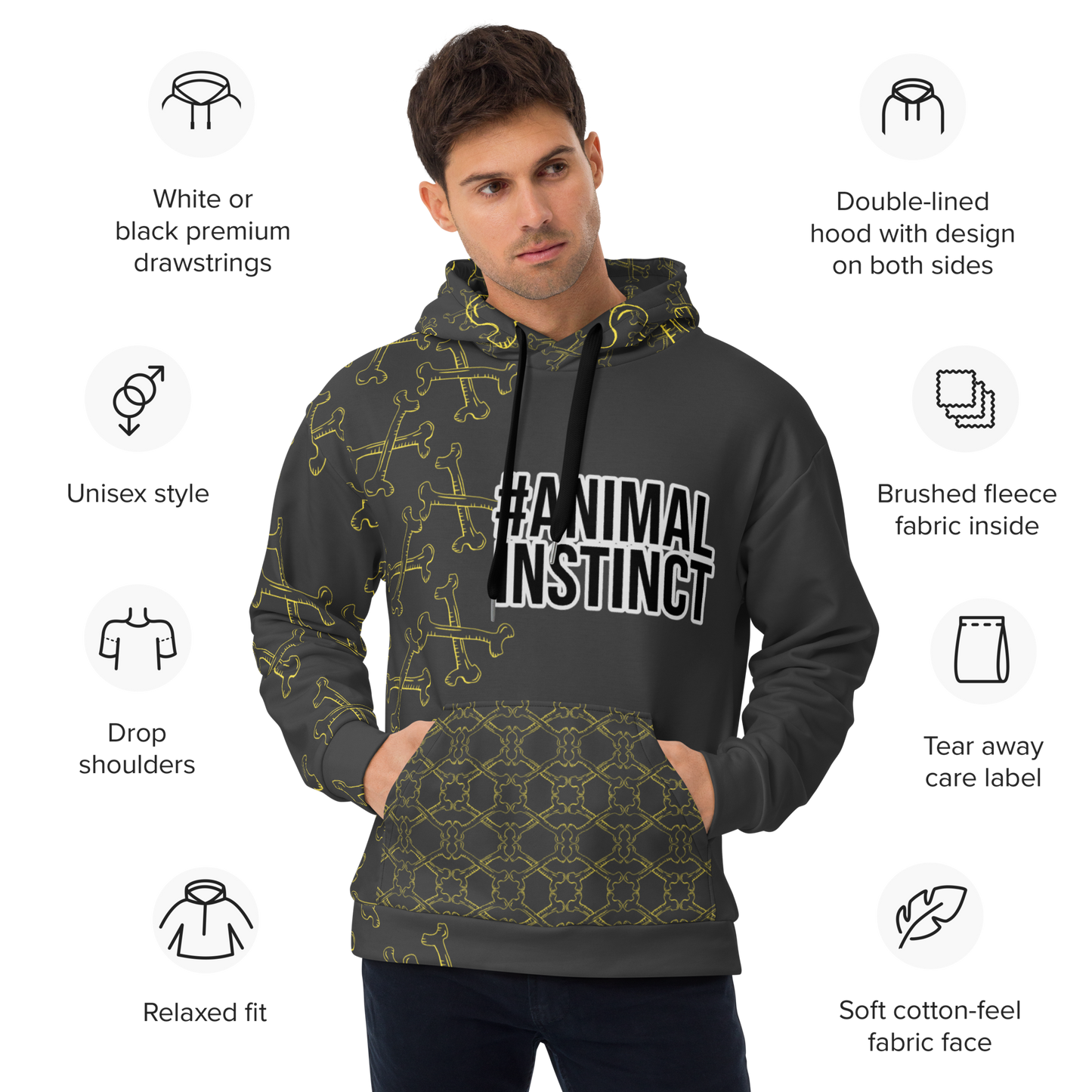 #animalinstinct Unisex Hoodie