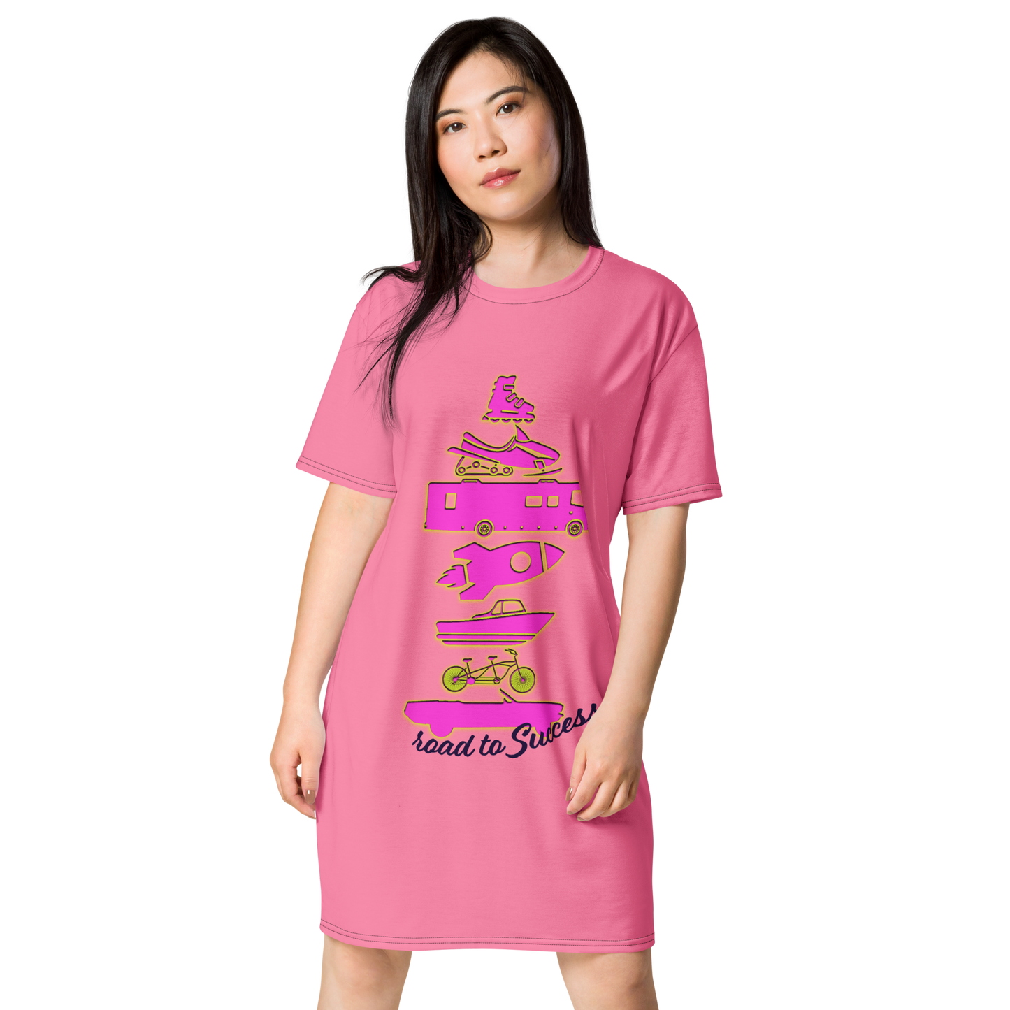 Road to Success T-shirt dress