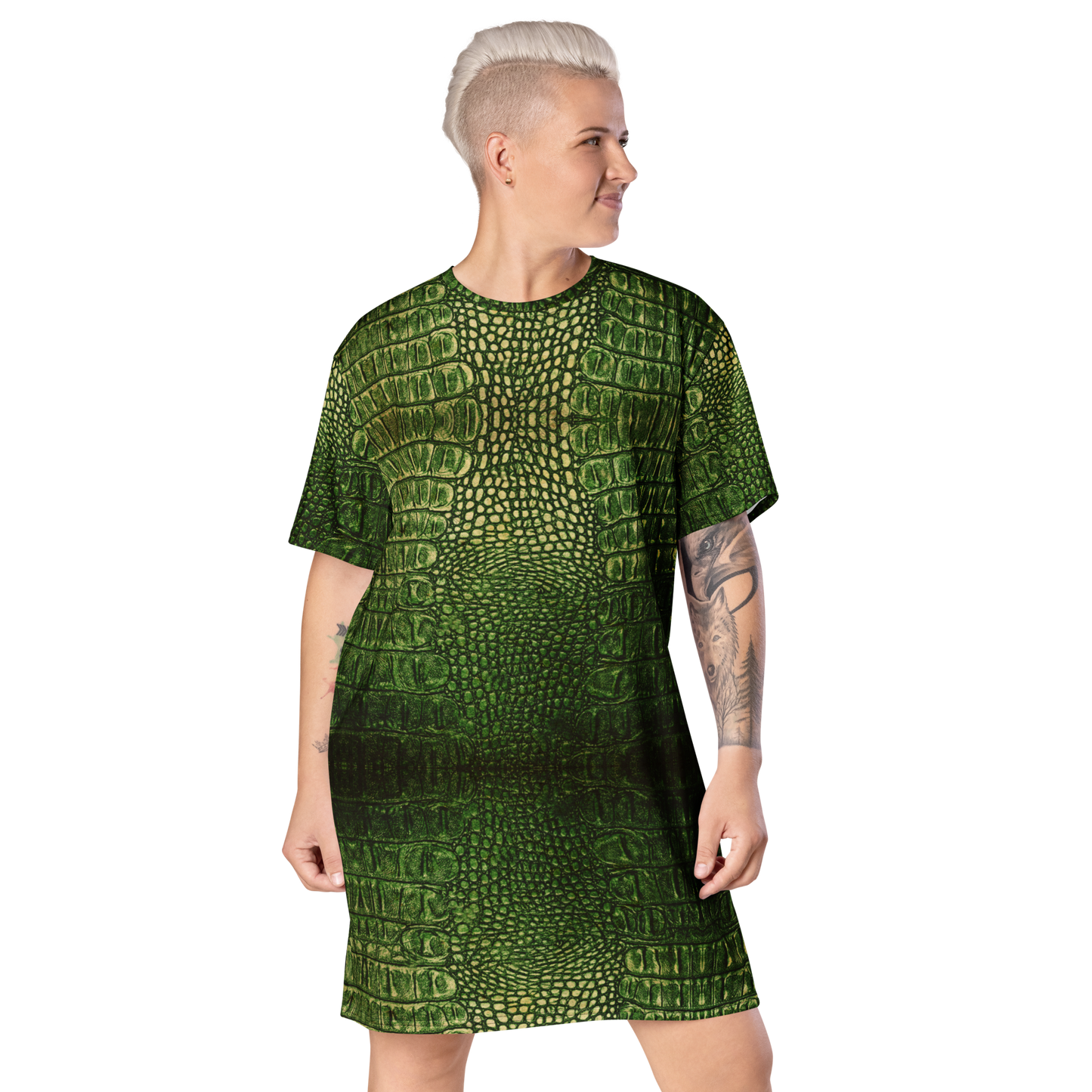 Dragon skin T-dress