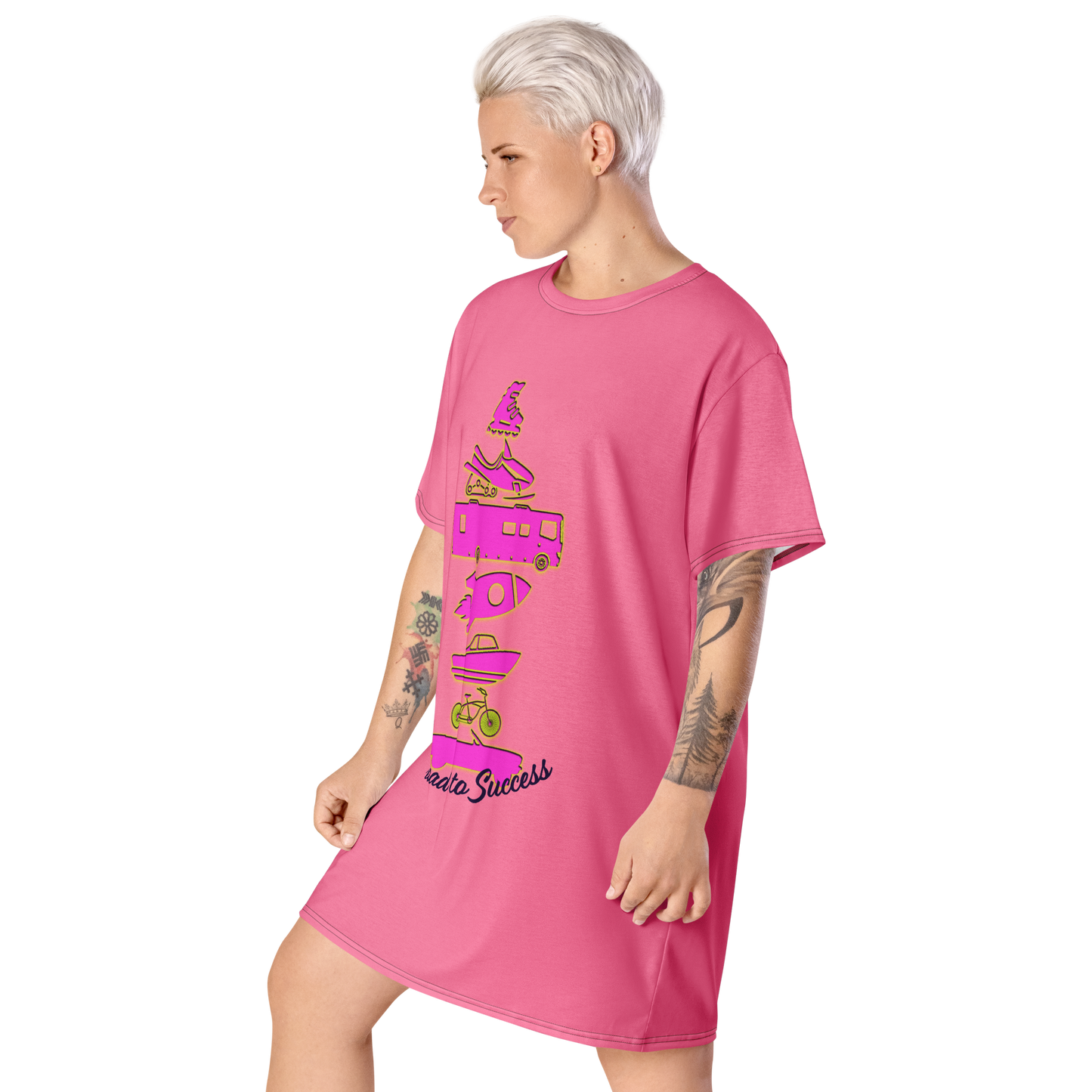 Road to Success T-shirt dress