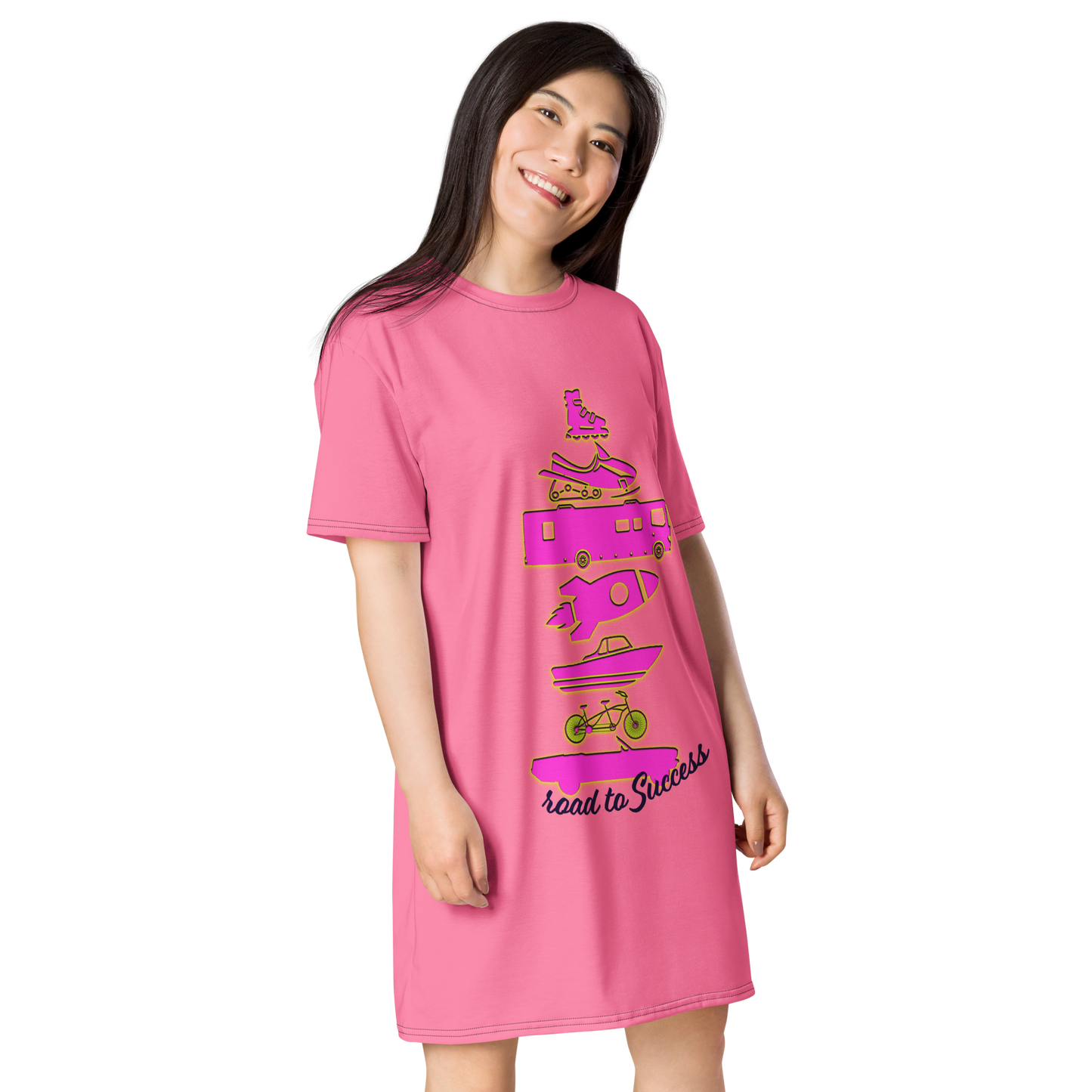 Road to Success T-shirt dress