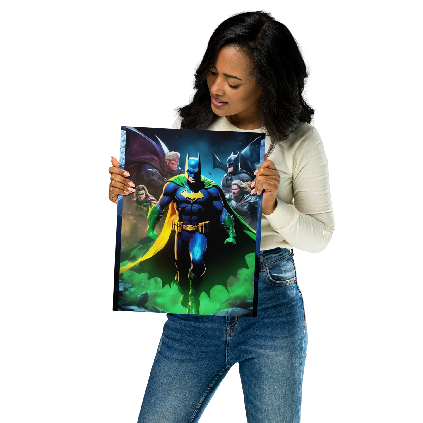 Batman: "Final Earth #0-R1" Metal prints