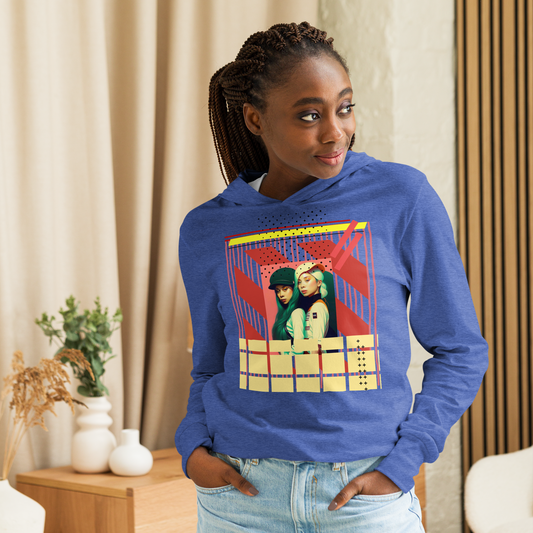 90'sRetro Hooded long-sleeve tee