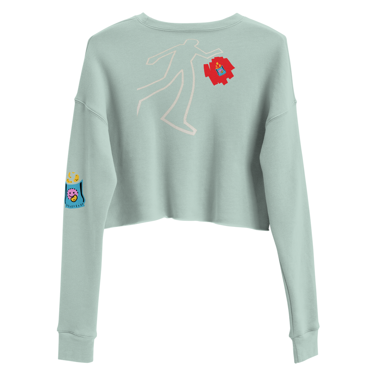 Crop Sweatshirt chip crime scene