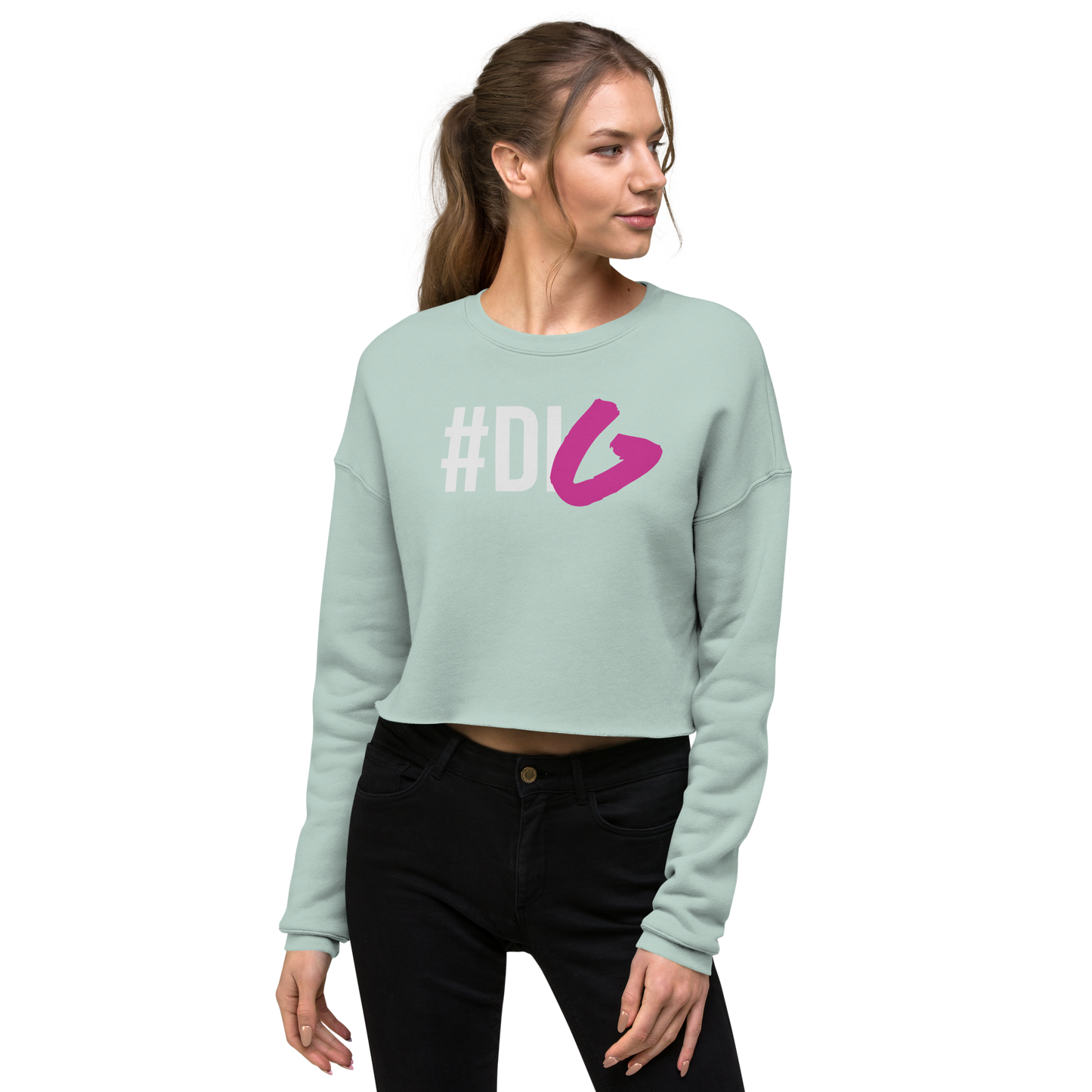 #Dig Crop Sweatshirt