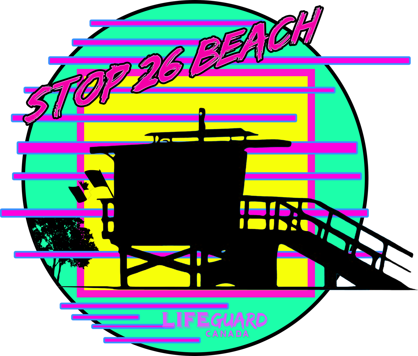 "Stop" 26 BeachWatch team windbreaker