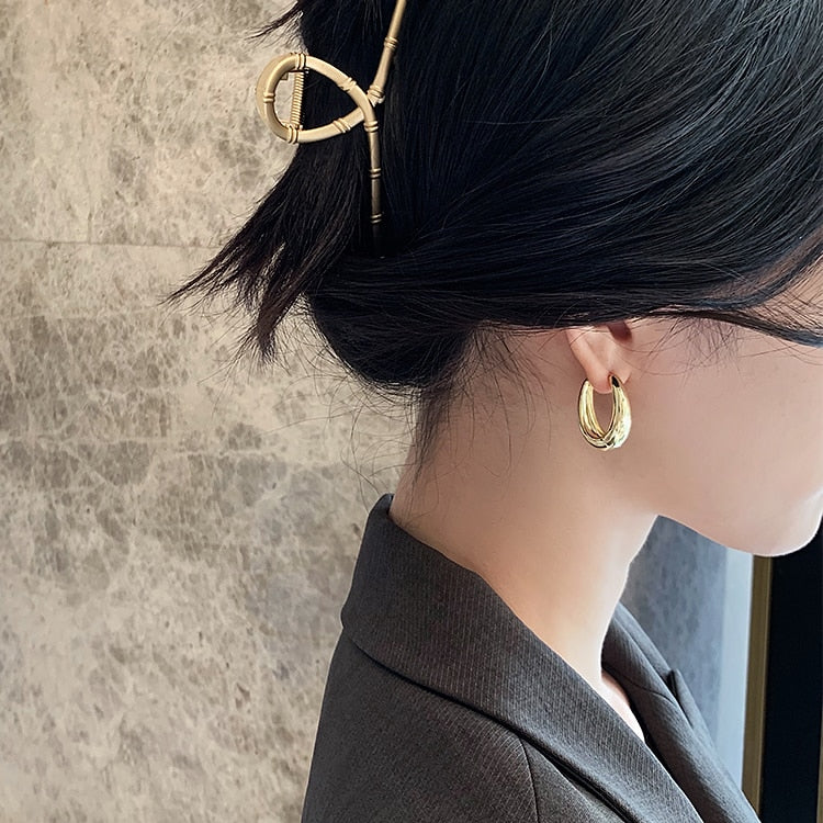 Hoop Earrings.
- Korean Jewelry 
- Daily Wear Earrings