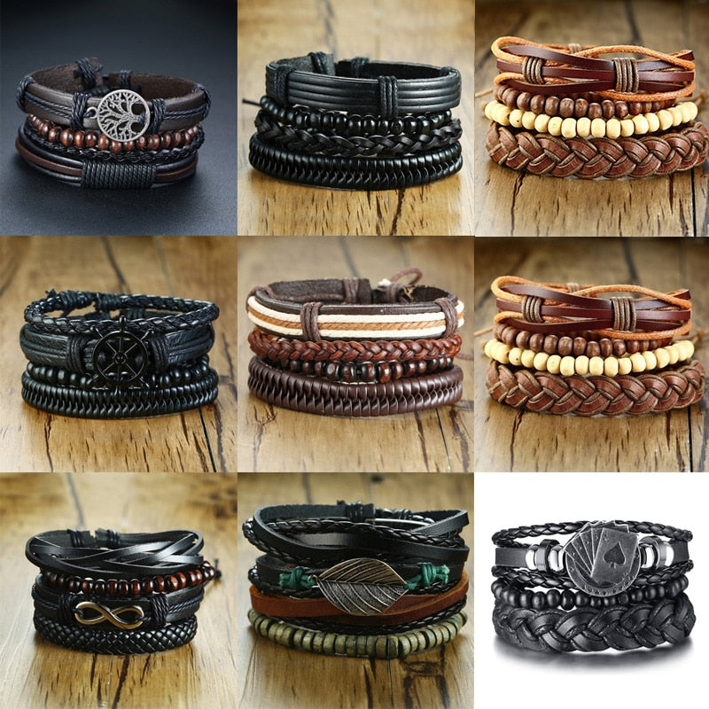 Tribal Wristbands 4Pcs/ Set