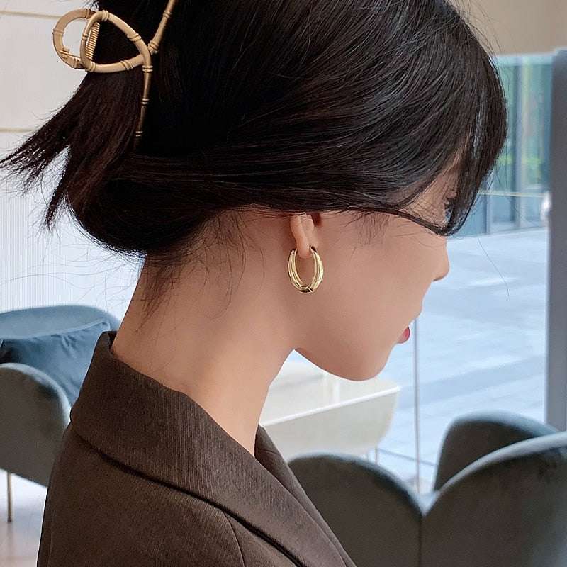 Hoop Earrings.
- Korean Jewelry 
- Daily Wear Earrings