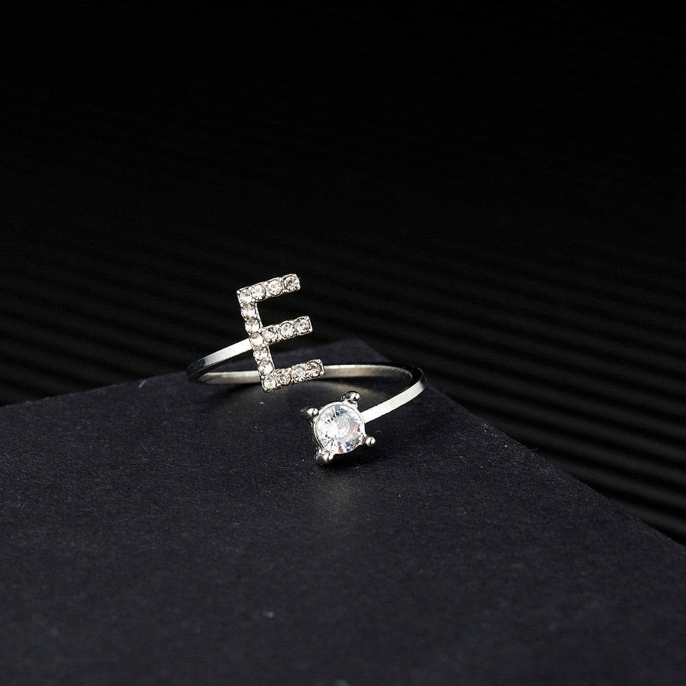 (Anillos.Mujer) Wedding Finger Jewelry.
- A-Z Letter Adjustable