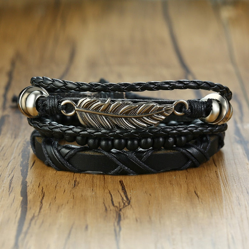 Tribal Wristbands 4Pcs/ Set