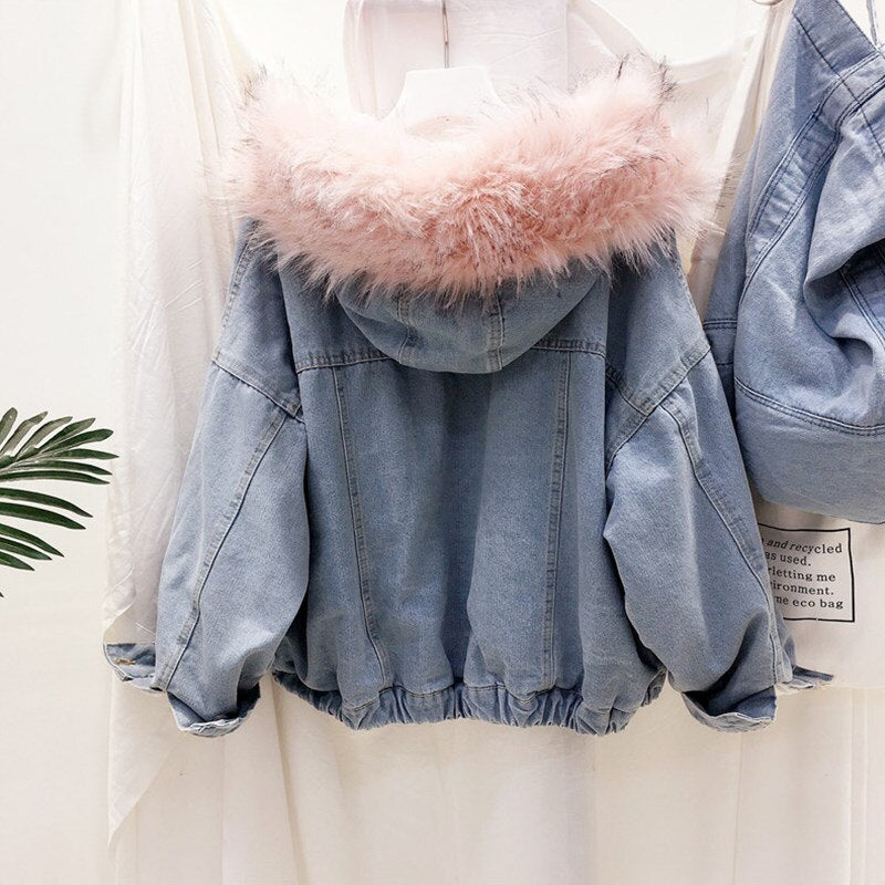 Street-wear Velvet. 
Denim jacket