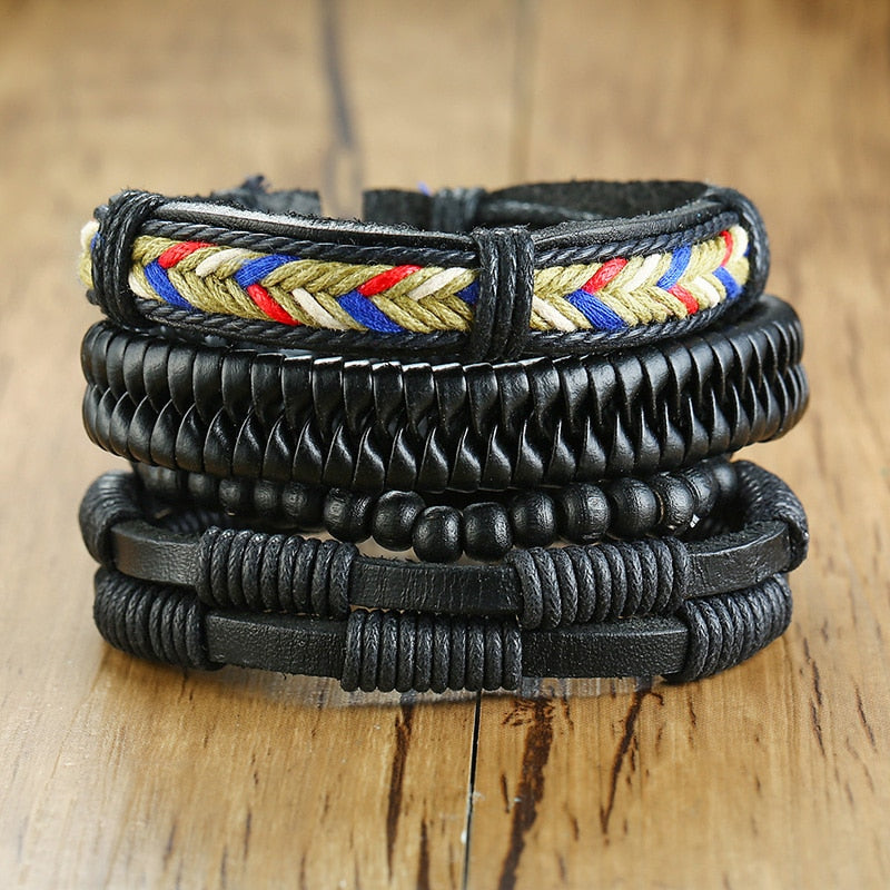 Tribal Wristbands 4Pcs/ Set