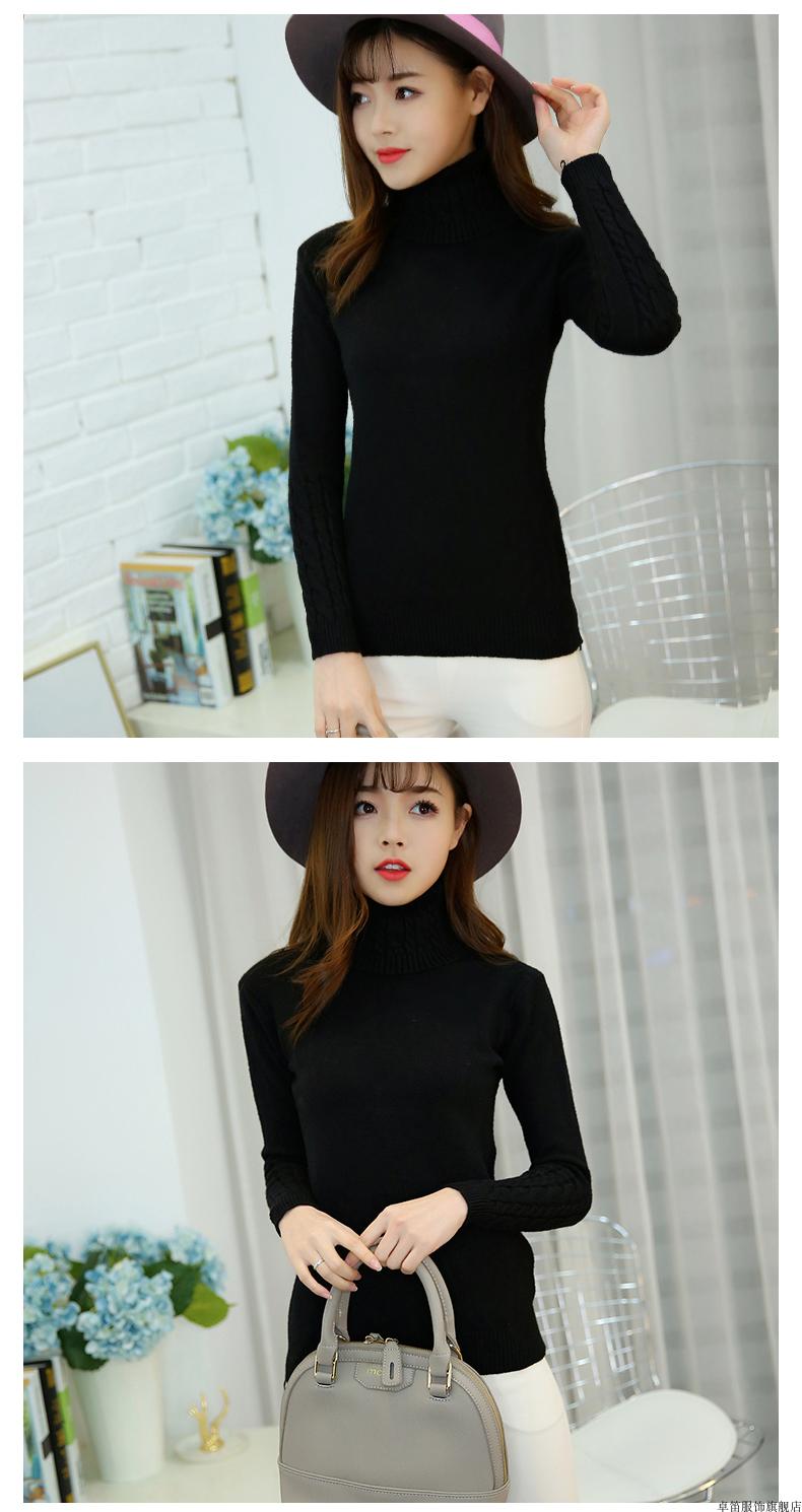 Turtleneck Pullovers
-Long Sleeves 
-Thick Warm