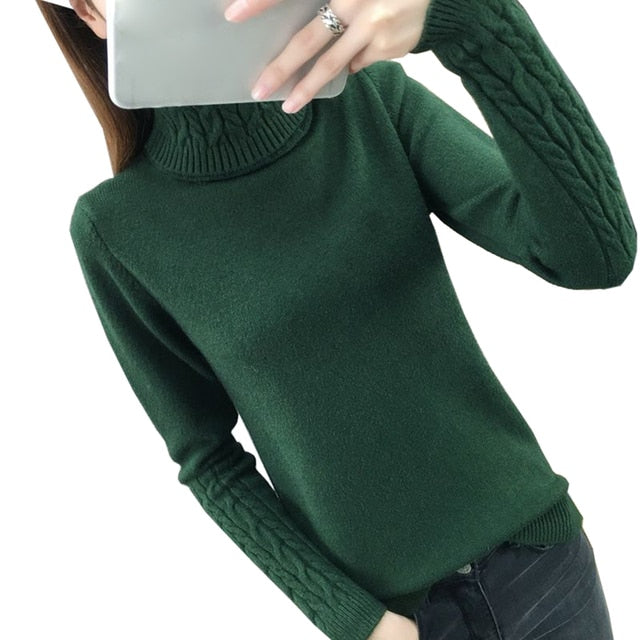 Turtleneck Pullovers
-Long Sleeves 
-Thick Warm