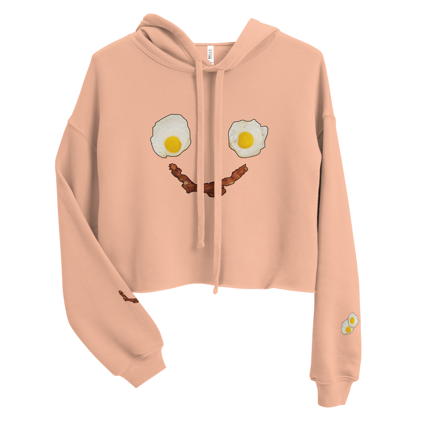 Eggs & Bacon:) Crop-Hoodie