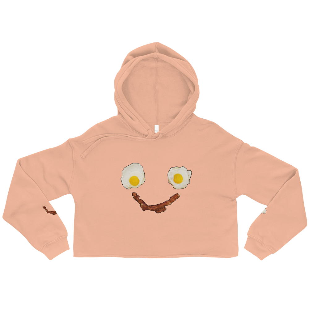 Eggs & Bacon:) Crop-Hoodie